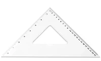 Équerre claire avec graduation - 8 inch - 45 degree