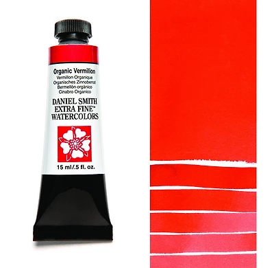 Aquarelle tube vermillon organique  s2 - 15ml
