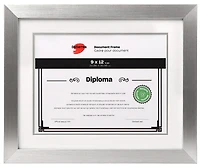 Cadre diplôme argent - 8.5x11po