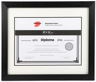 Diploma Frame Black - 10x14"