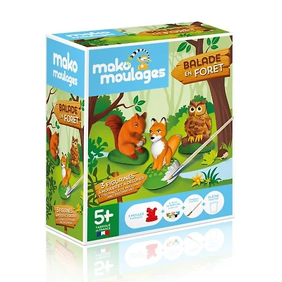 Coffret moulages - balade en forêt