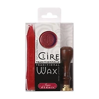 Traditional Sealing Wax & Seal Set - Fleur-De-Lis
