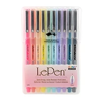 10 Feutres fins- lepen - 0.3mm - couleurs pastels