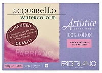 Papier aquarelle artistico - extra blanc - grain_satine inch - 7 x 10 pouces grampersquaremeter