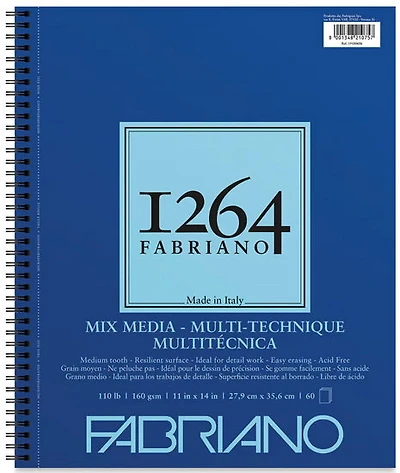Bloc de papier techniques mixtes 1264 - 11 x 14 pouces inch