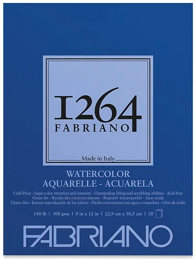 BLOC DE PAPIER AQUARELLE 1264 9 X 12 Pouces