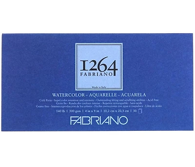 BLOC DE PAPIER AQUARELLE 1264 8 X 4 Pouces