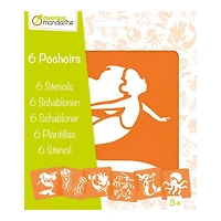6-Pack Stencils - Mermaids & Sea Creatures