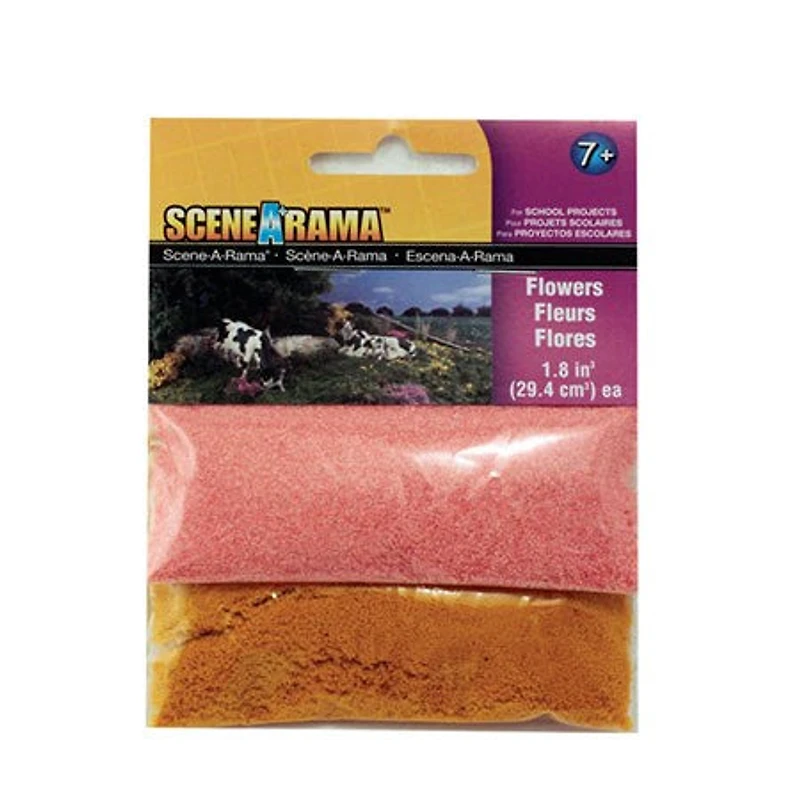 Fleurs scène-a-rama® – jaune et rose