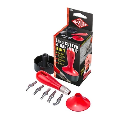 Ens. couteau linogravure et frotton