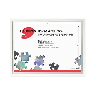 Puzzle frame suspension white  20x27