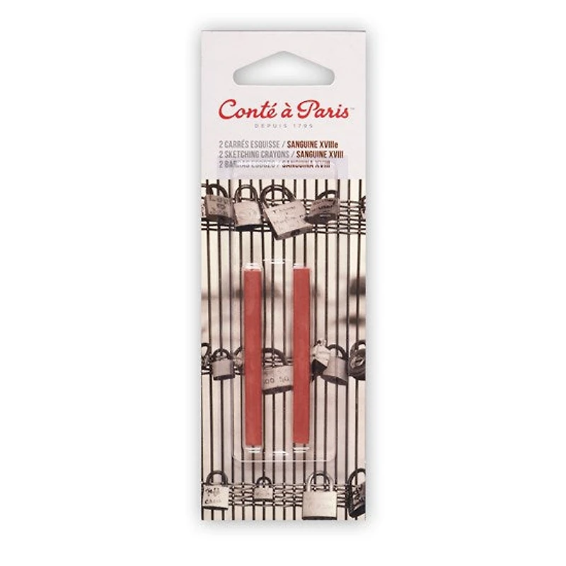 Ens. 2 carrés esquisse sanguine xviiie