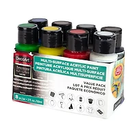 Ens. 8 acryliques multisurfaces americana  fini satiné- 60ml