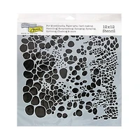 Pochoir  cellules-12x12po