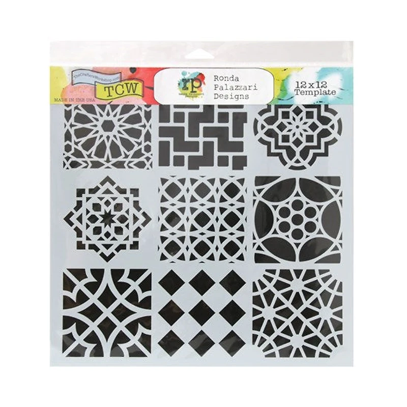 Pochoir carreaux marocains-12x12po