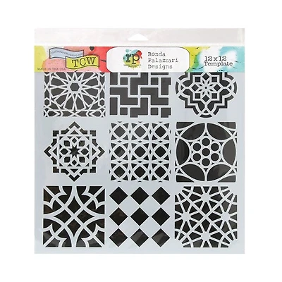 Pochoir  carreaux marocains-12x12po