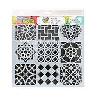 Pochoir  carreaux marocains-12x12po