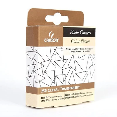 Adhesive photo corners - transparent (250)