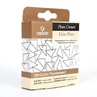 Adhesive photo corners - transparent (250)