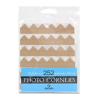 Adhesive photo corners - kraft (252)
