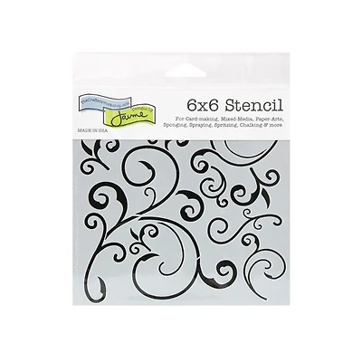 Pochoir capricieux- 6x6po