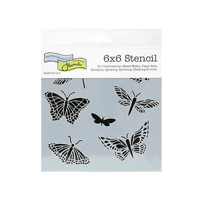 Pochoir   mariposas- 6x6po