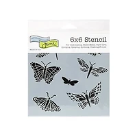 Stencil  Mariposas- 6X6"