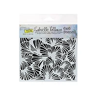 Pochoir  pétales luxuriantes- 6x6po