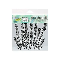 Stencil  Lavender- 6X6"