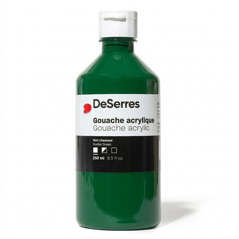 Gouache acrylique vert chasseur - 250ml
