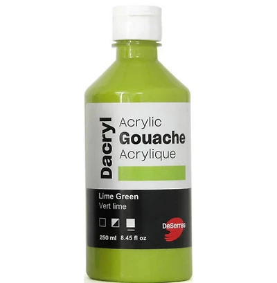 Gouache acrylique vert lime - 250ml