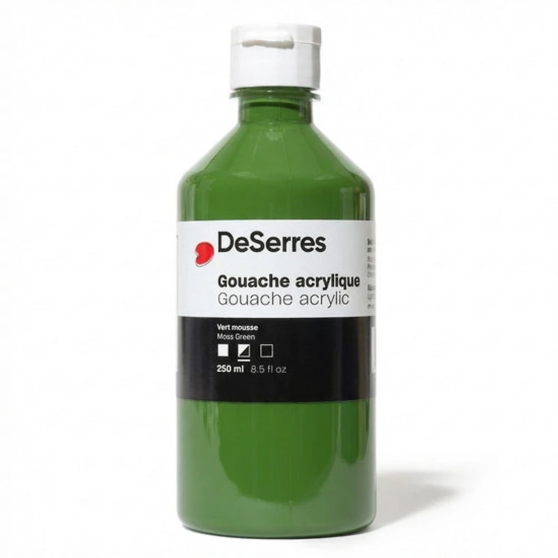 Gouache acrylique vert mousse - 250ml