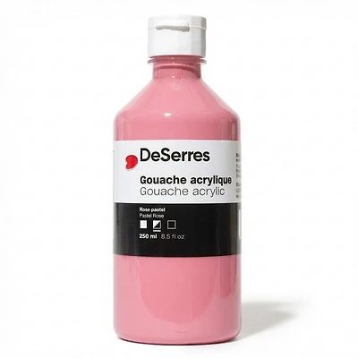 Gouache acrylique rose pastel - 250ml