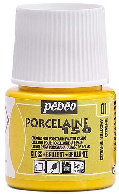 Peinture porcelaine - porcelaine 150 - 45ml - citrine jaune