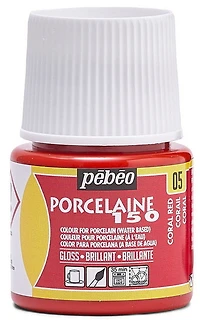 Porcelain paint - porcelaine 150 - 45ml - coral red