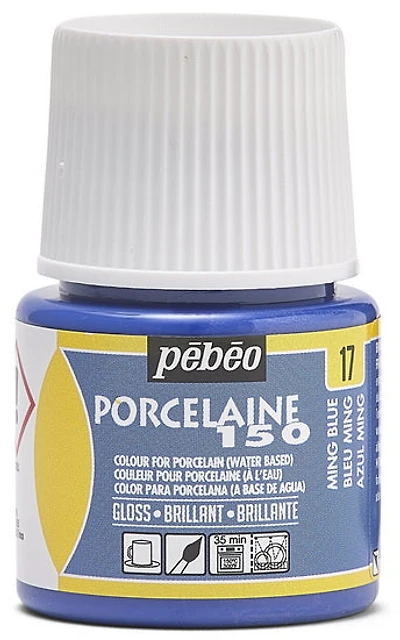 Porcelain paint - porcelaine 150 - 45ml - ming blue