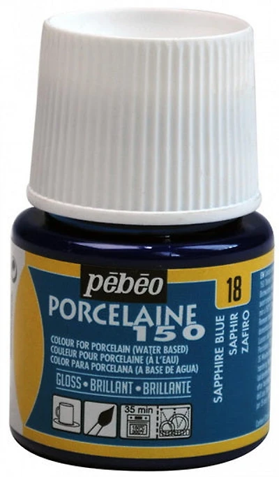 Porcelain paint - porcelaine 150 - 45ml - sapphire blue