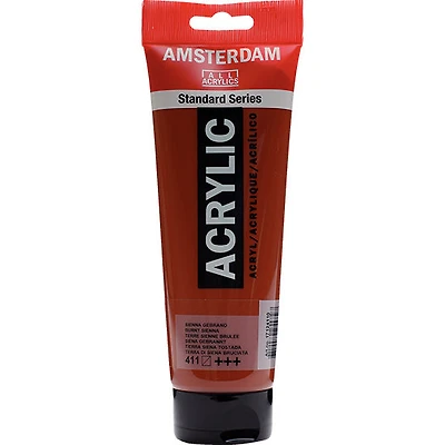 Acrylique amsterdam terre de sienne brûlée