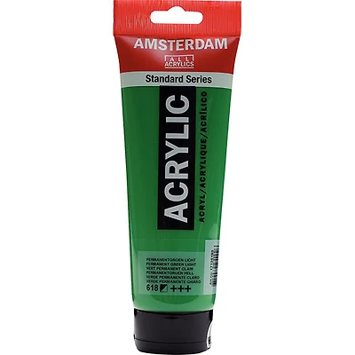 Acrylique amsterdam vert permanent clair - 250ml