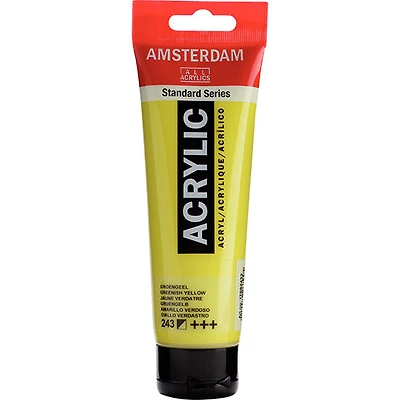 Acrylique amsterdam jaune verdâtre