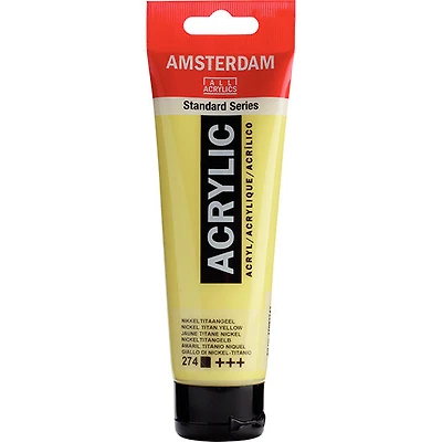 Acrylique amsterdam jaune titane nickel - 120ml