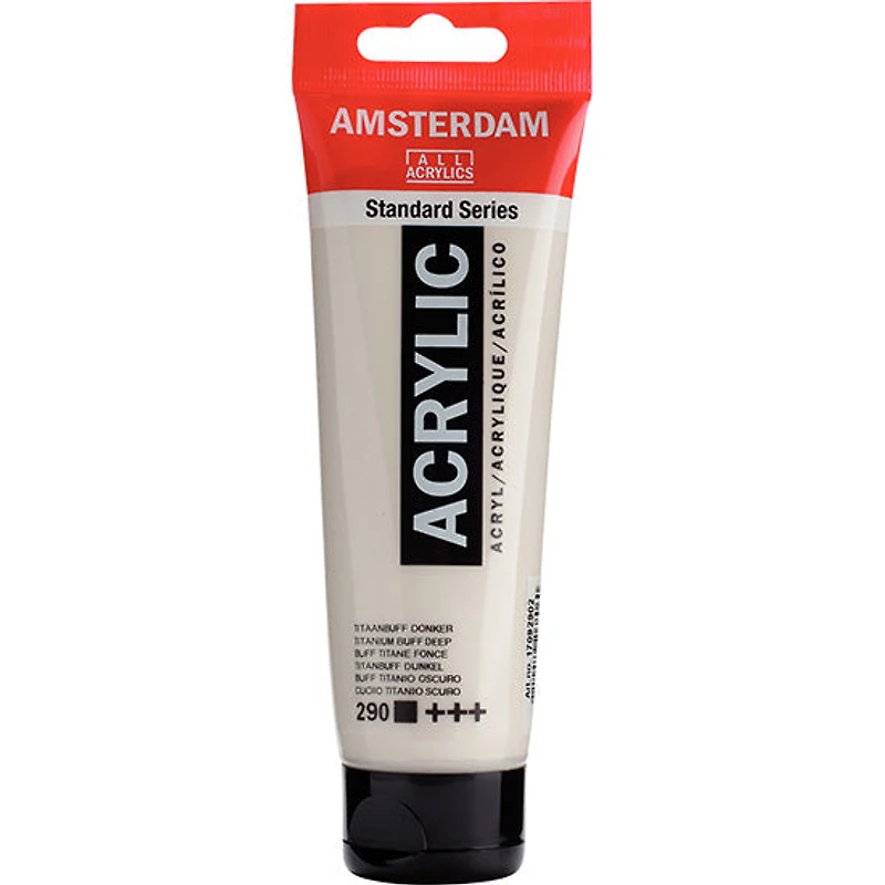 Acrylique amsterdam titane écru fonc