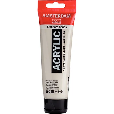 Acrylique amsterdam titane écru fonc