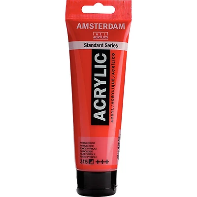 Acrylique amsterdam rouge pyrrole