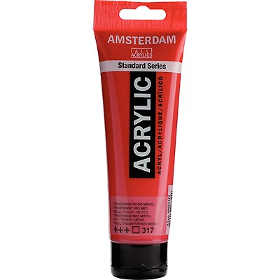 Amsterdam Acrylic Transparent Red Medium - 120ML