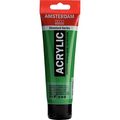 Acrylique amsterdam vert permanent clair - 120ml