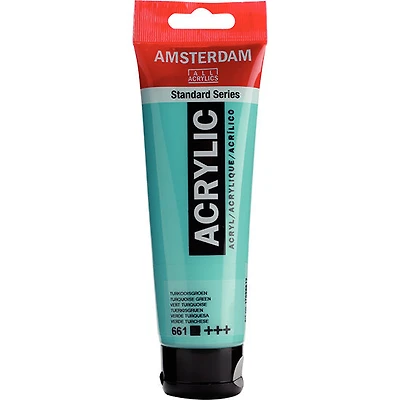 Acrylique amsterdam vert turquoise