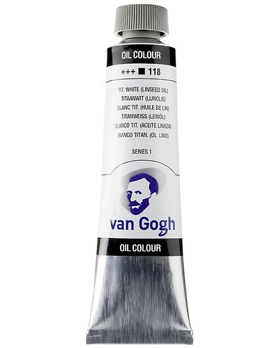 Huile van gogh blanc de titane huile lin