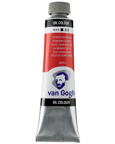 Huile van gogh  rouge cadmium moyen - 40ml série 2