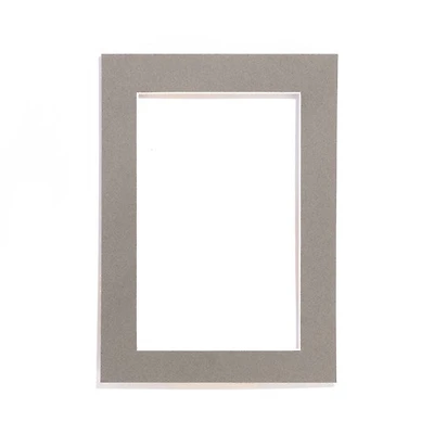 Passe-partout ph neutre gris - 11x14/8x10po